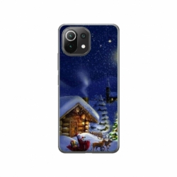 Husa personalizata tip carcasa HQPrint pentru Xiaomi Mi 11 Lite, model Christmas Cottage, multicolor, S1D1M0059
