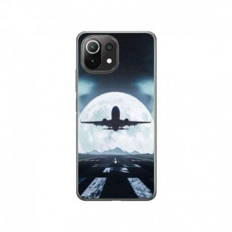 Husa personalizata tip carcasa HQPrint pentru Xiaomi Mi 11 Lite, model Moon Landing, multicolor, S1D1M0077