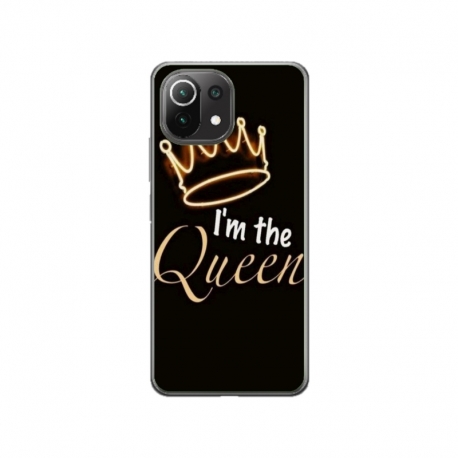 Husa personalizata tip carcasa HQPrint pentru Xiaomi Mi 11 Lite, model Im the Queen, multicolor, S1D1M0101