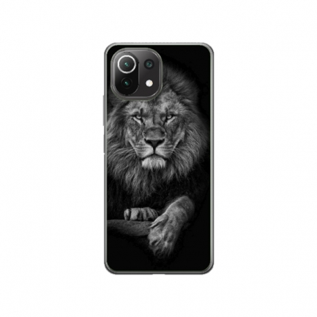 Husa personalizata tip carcasa HQPrint pentru Xiaomi Mi 11 Lite, model Lion 2, multicolor, S1D1M0117