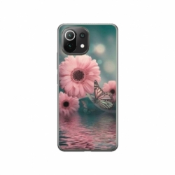 Husa personalizata tip carcasa HQPrint pentru Xiaomi Mi 11 Lite, model Flowers 7, multicolor, S1D1M0140