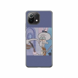 Husa personalizata tip carcasa HQPrint pentru Xiaomi Mi 11 Lite, model Squidward 1, multicolor, S1D1M0161