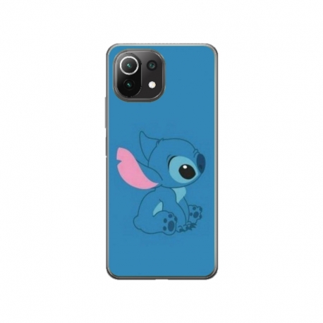 Husa personalizata tip carcasa HQPrint pentru Xiaomi Mi 11 Lite, model Blue Stich, multicolor, S1D1M0192