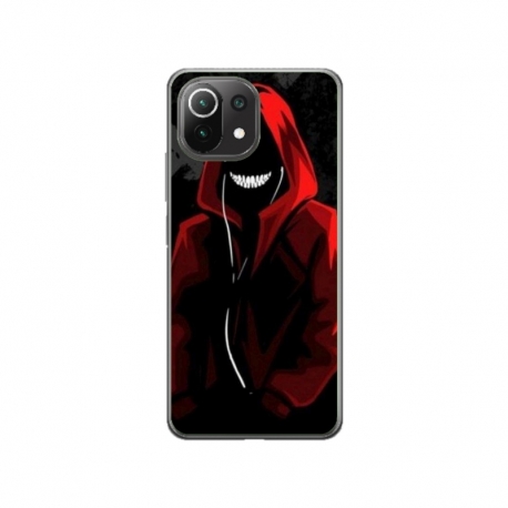 Husa personalizata tip carcasa HQPrint pentru Xiaomi Mi 11 Lite, model Evil Hoodie Man, multicolor, S1D1M0197