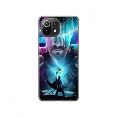 Husa personalizata tip carcasa HQPrint pentru Xiaomi Mi 11 Lite, model Thor 1, multicolor, S1D1M0201