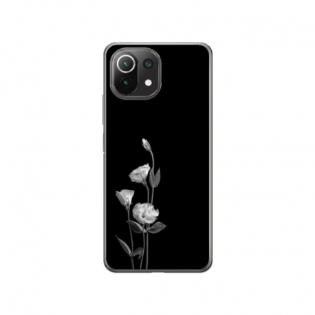 Husa personalizata tip carcasa HQPrint pentru Xiaomi Mi 11 Lite, model Abstract Flowers, multicolor, S1D1M0216