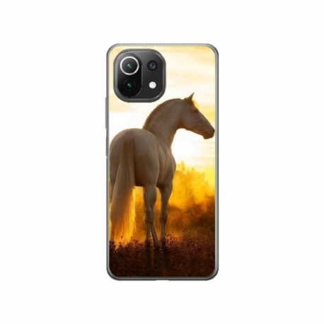 Husa personalizata tip carcasa HQPrint pentru Xiaomi Mi 11 Lite, model Horse 2, multicolor, S1D1M0218