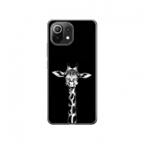 Husa personalizata tip carcasa HQPrint pentru Xiaomi Mi 11 Lite, model Giraffe 3, multicolor, S1D1M0222