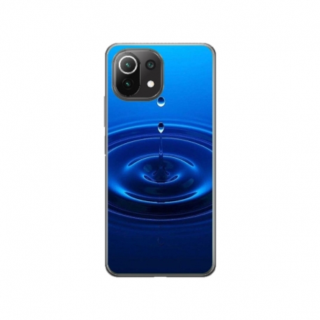 Husa personalizata tip carcasa HQPrint pentru Xiaomi Mi 11 Lite, model Picatura, multicolor, S1D1M0240