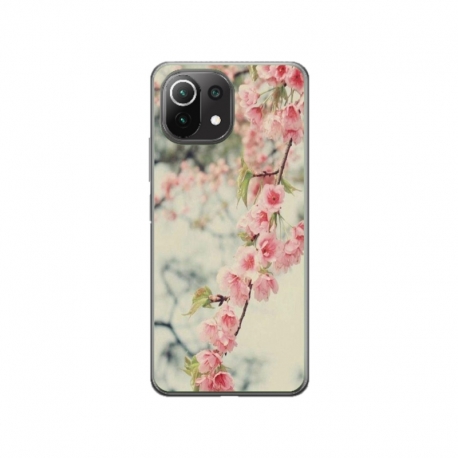 Husa personalizata tip carcasa HQPrint pentru Xiaomi Mi 11 Lite, model Flowers 18, multicolor, S1D1M0245