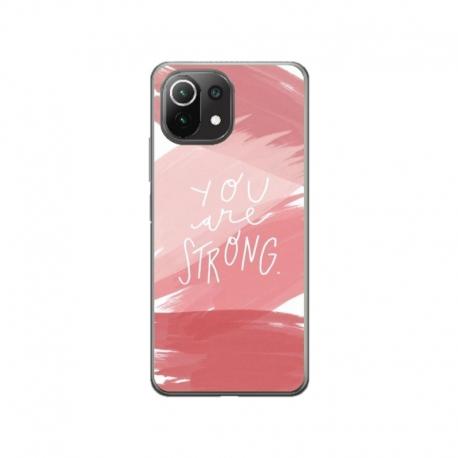 Husa personalizata tip carcasa HQPrint pentru Xiaomi Mi 11 Lite, model You are Strong, multicolor, S1D1M0275