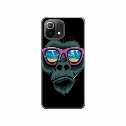 Husa personalizata tip carcasa HQPrint pentru Xiaomi Mi 11 Lite, model Gorilla, multicolor, S1D1M0288