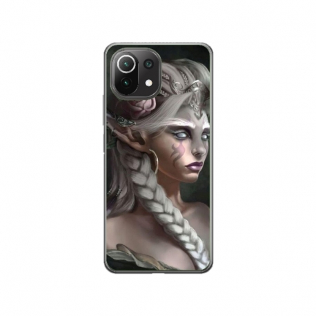 Husa personalizata tip carcasa HQPrint pentru Xiaomi Mi 11 Lite, model Alien Queen, multicolor, S1D1M0308