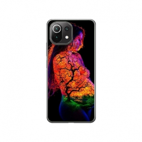 Husa personalizata tip carcasa HQPrint pentru Xiaomi Mi 11 Lite, model Colorful 7, multicolor, S1D1M0324