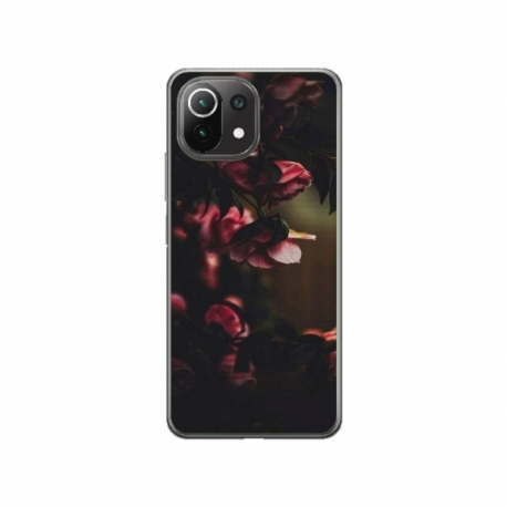 Husa personalizata tip carcasa HQPrint pentru Xiaomi Mi 11 Lite, model Flowers 20, multicolor, S1D1M0344