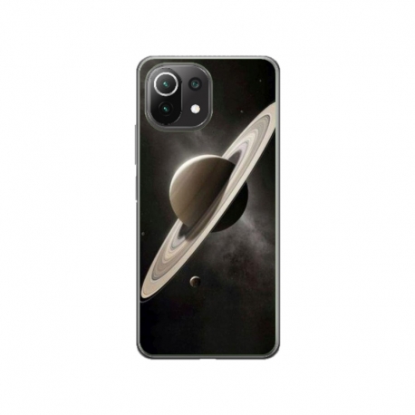 Husa personalizata tip carcasa HQPrint pentru Xiaomi Mi 11 Lite, model Planet 2, multicolor, S1D1M0348