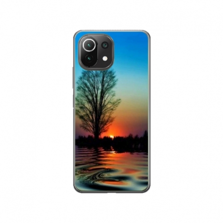 Husa personalizata tip carcasa HQPrint pentru Xiaomi Mi 11 Pro, model Apus, multicolor, S1D1M0006