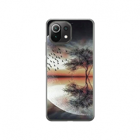 Husa personalizata tip carcasa HQPrint pentru Xiaomi Mi 11 Lite, model Time Flies 3, multicolor, S1D1M0366