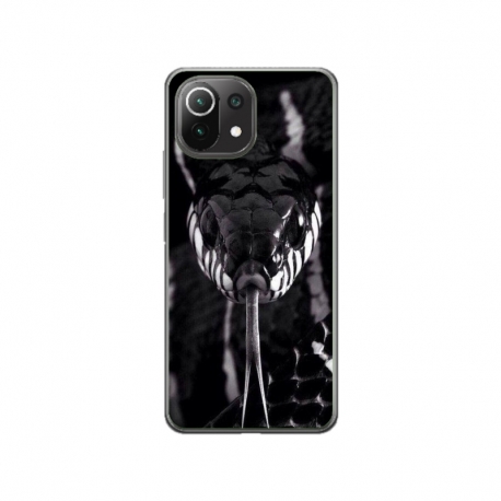 Husa personalizata tip carcasa HQPrint pentru Xiaomi Mi 11 Lite, model Snake, multicolor, S1D1M0378