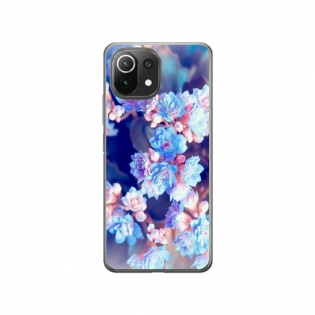 Husa personalizata tip carcasa HQPrint pentru Xiaomi Mi 11 Pro, model Flowers 2, multicolor, S1D1M0038