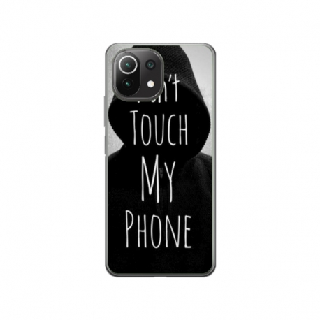Husa personalizata tip carcasa HQPrint pentru Xiaomi Mi 11 Pro, model Dont touch my phone 2, multicolor, S1D1M0065