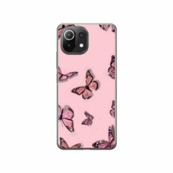 Husa personalizata tip carcasa HQPrint pentru Xiaomi Mi 11 Pro, model Butterfly 7, multicolor, S1D1M0076