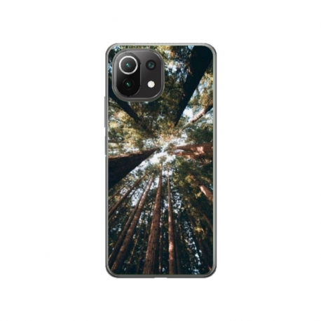 Husa personalizata tip carcasa HQPrint pentru Xiaomi Mi 11 Pro, model Tree perspective, multicolor, S1D1M0079