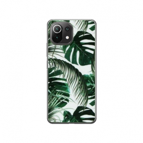 Husa personalizata tip carcasa HQPrint pentru Xiaomi Mi 11 Pro, model Leaf Design 3, multicolor, S1D1M0088