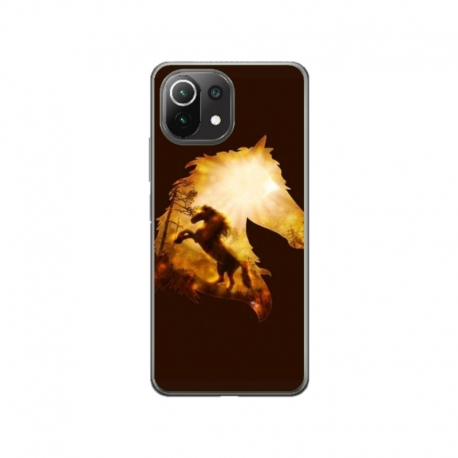 Husa personalizata tip carcasa HQPrint pentru Xiaomi Mi 11 Pro, model Horse 1, multicolor, S1D1M0098