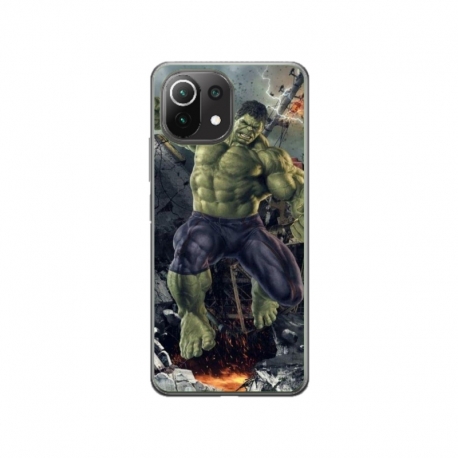 Husa personalizata tip carcasa HQPrint pentru Xiaomi Mi 11 Pro, model Hulk 1, multicolor, S1D1M0099