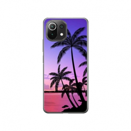 Husa personalizata tip carcasa HQPrint pentru Xiaomi Mi 11 Pro, model Beach View 2, multicolor, S1D1M0137