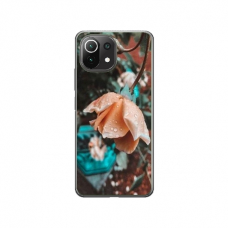 Husa personalizata tip carcasa HQPrint pentru Xiaomi Mi 11 Pro, model Flowers 10, multicolor, S1D1M0149