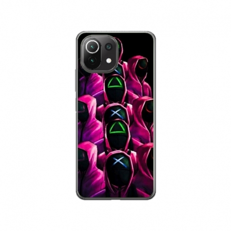 Husa personalizata tip carcasa HQPrint pentru Xiaomi Mi 11 Pro, model Squid Game 8, multicolor, S1D1M0180