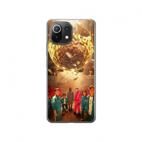 Husa personalizata tip carcasa HQPrint pentru Xiaomi Mi 11 Pro, model Squid Game 11, multicolor, S1D1M0183