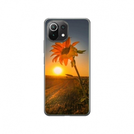 Husa personalizata tip carcasa HQPrint pentru Xiaomi Mi 11 Pro, model Sunflower 2, multicolor, S1D1M0194