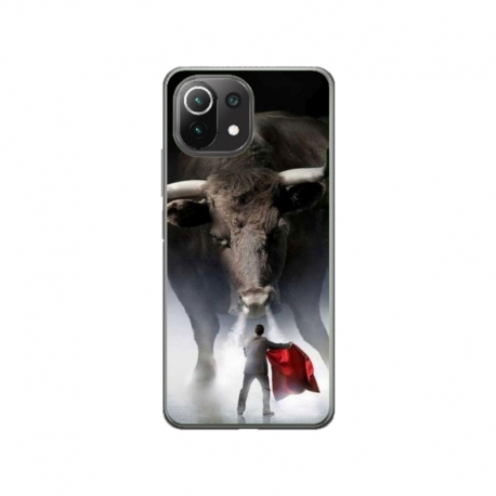 Husa personalizata tip carcasa HQPrint pentru Xiaomi Mi 11 Pro, model Bull, multicolor, S1D1M0205