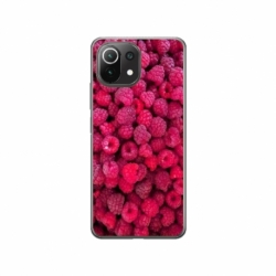 Husa personalizata tip carcasa HQPrint pentru Xiaomi Mi 11 Pro, model Zmeura, multicolor, S1D1M0234