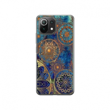Husa personalizata tip carcasa HQPrint pentru Xiaomi Mi 11 Pro, model Mandela 3, multicolor, S1D1M0256