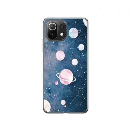Husa personalizata tip carcasa HQPrint pentru Xiaomi Mi 11 Pro, model Solar System, multicolor, S1D1M0313