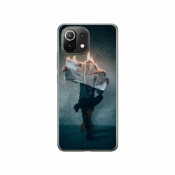 Husa personalizata tip carcasa HQPrint pentru Xiaomi Mi 11 Pro, model Burn the News, multicolor, S1D1M0345