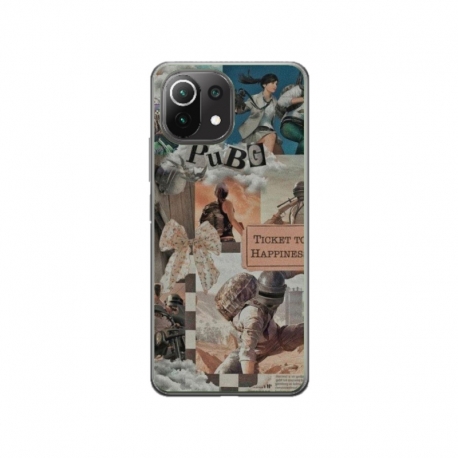 Husa personalizata tip carcasa HQPrint pentru Xiaomi Mi 11 Pro, model PUBG 2, multicolor, S1D1M0363
