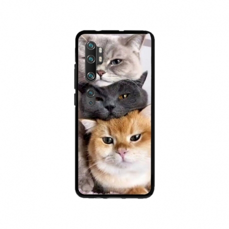 Husa personalizata tip carcasa HQPrint pentru Xiaomi Mi 10 Pro 5G, model Cats, multicolor, S1D1M0116