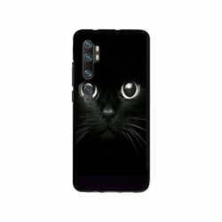 Husa personalizata tip carcasa HQPrint pentru Xiaomi Mi Note 10 Lite, model Black Cat 1, multicolor, S1D1M0015
