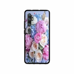 Husa personalizata tip carcasa HQPrint pentru Xiaomi Mi Note 10 Lite, model Flowers 1, multicolor, S1D1M0026