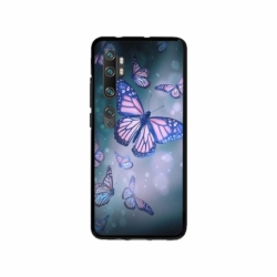 Husa personalizata tip carcasa HQPrint pentru Xiaomi Mi Note 10 Lite, model Butterfly 1, multicolor, S1D1M0028