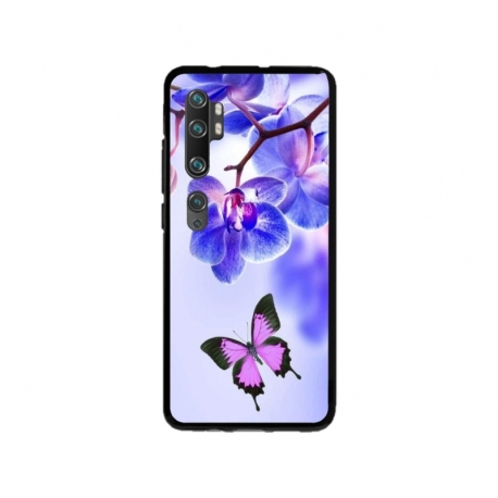 Husa personalizata tip carcasa HQPrint pentru Xiaomi Mi Note 10 Lite, model Butterfly 2, multicolor, S1D1M0029