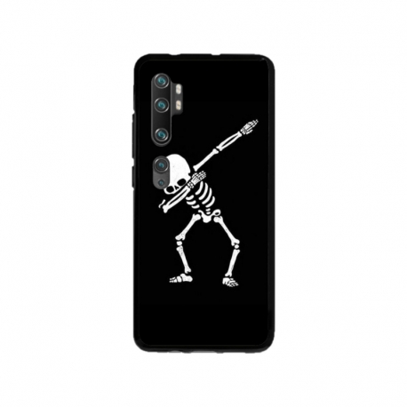 Husa personalizata tip carcasa HQPrint pentru Xiaomi Mi Note 10 Lite, model Dab Skeleton, multicolor, S1D1M0034