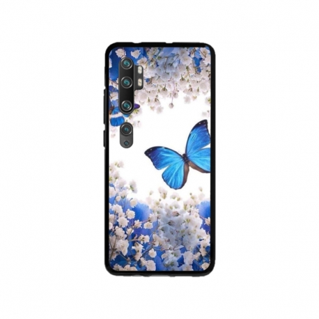 Husa personalizata tip carcasa HQPrint pentru Xiaomi Mi Note 10 Lite, model Butterfly 4, multicolor, S1D1M0041