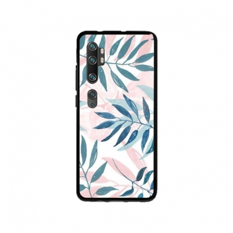 Husa personalizata tip carcasa HQPrint pentru Xiaomi Mi Note 10 Lite, model Leaf Design 1, multicolor, S1D1M0044