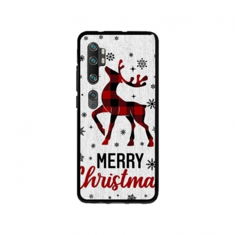 Husa personalizata tip carcasa HQPrint pentru Xiaomi Mi Note 10 Lite, model Merry Christmas Reindeer 1, multicolor, S1D1M0049